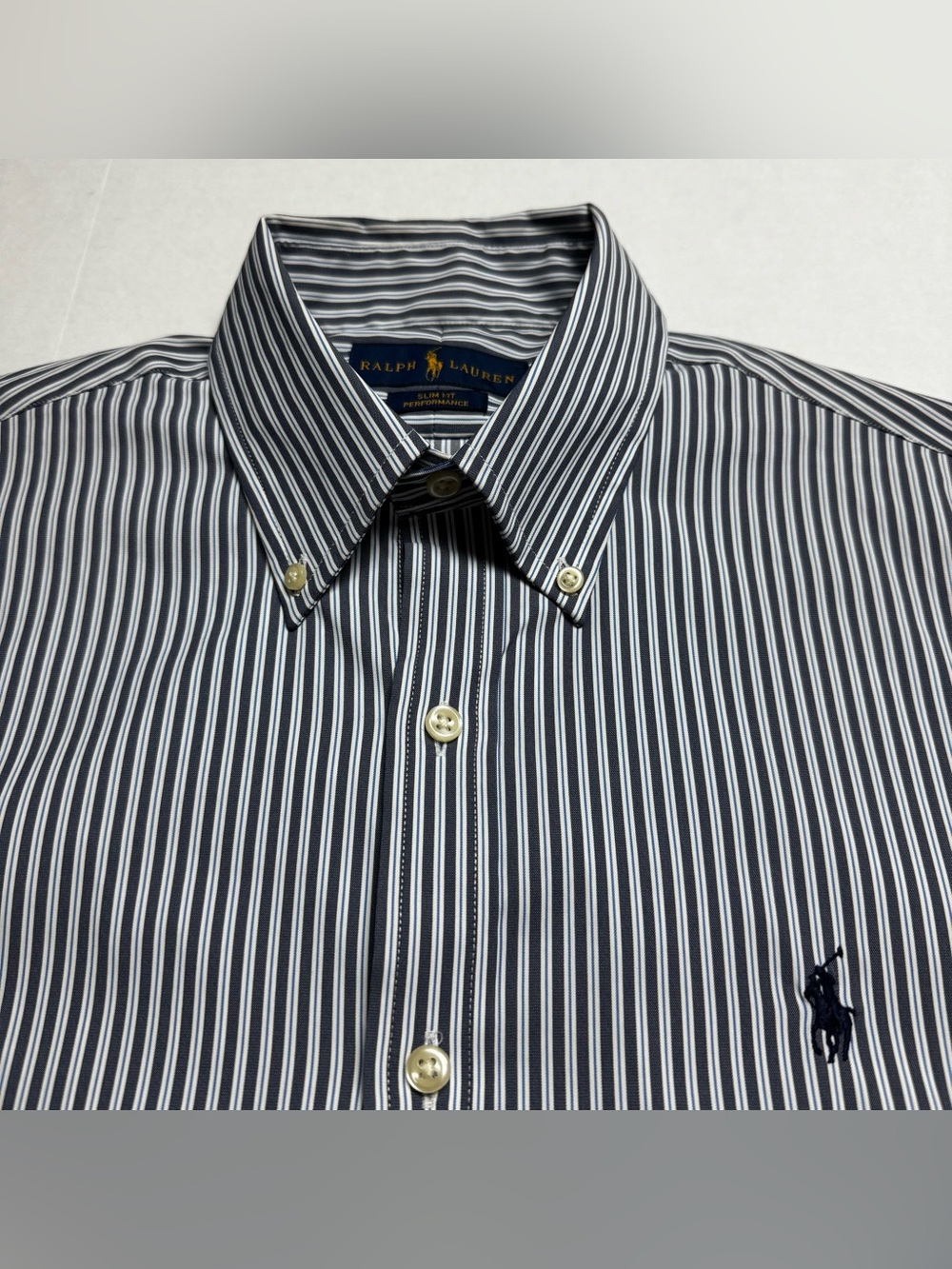 Men’s Polo Ralph Lauren Slim Fit Performance Wrinkle Resistant Shirt Size: Small